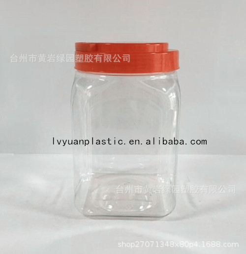 2200ml方形PET透明广口塑料瓶 蜂蜜、药材花茶与鞋帽的多功能包装解决方案